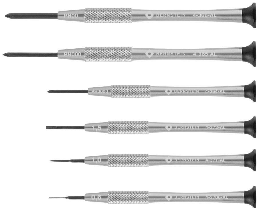 Zestaw wkrętaków zegarmistrzowskich BERNSTEIN Tools for Electronics 4-360-E04 1 zest. - obrazek 1