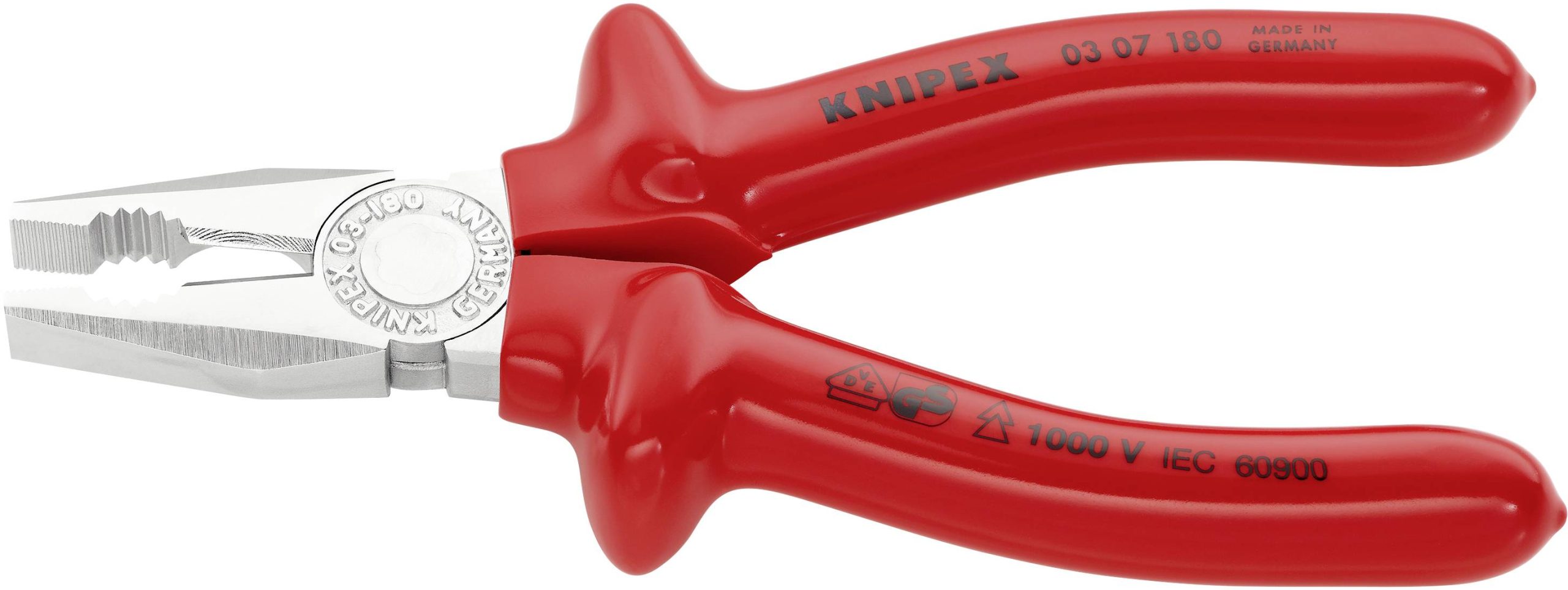 Kombinerki Knipex 03 07 180, 180 mm, 60 HRC, VDE - obrazek 1