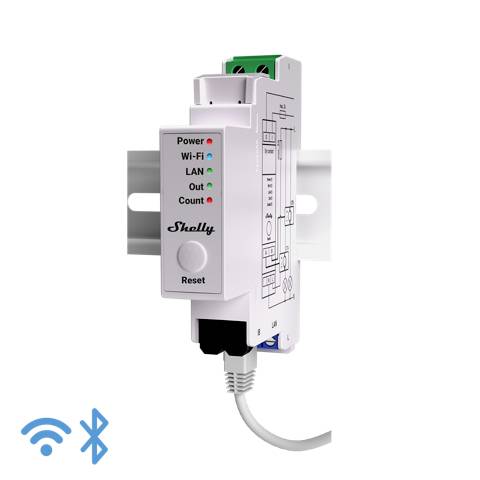Shelly Shelly PRO EM – 50 Licznik energii elektrycznej Bluetooth, Wi-Fi