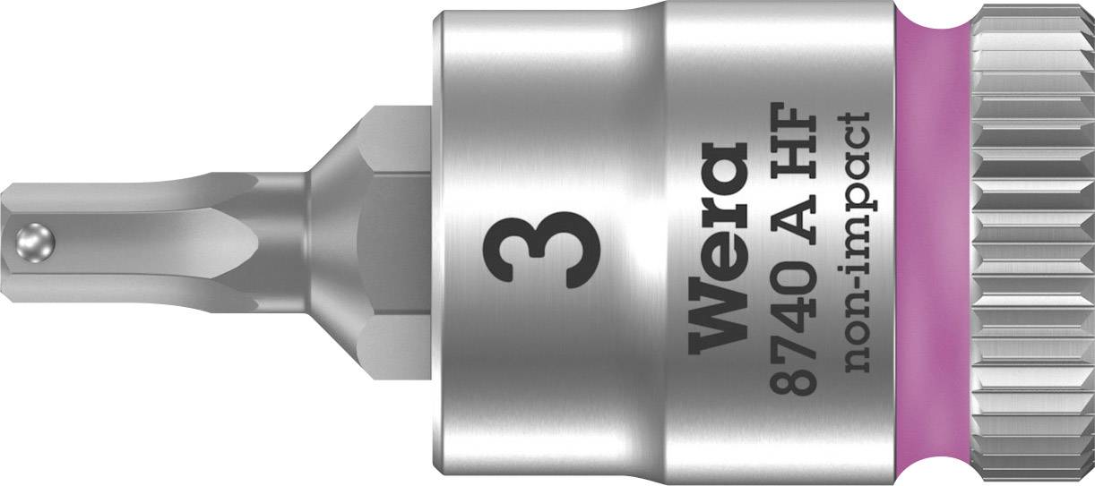 Nasadka 1/4" (6,3 mm) Wera 8740 A 05003332001 wewnętrzny sześciokąt 3 mm 3 mm - obrazek 1