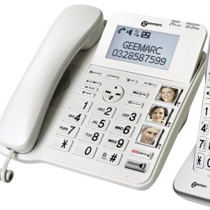 Telefon przewodowy dla seniorów Geemarc AMPLIDECT 595 COMBI Telefon przewodowy dla seniorów Geemarc AMPLIDECT 595 COMBI