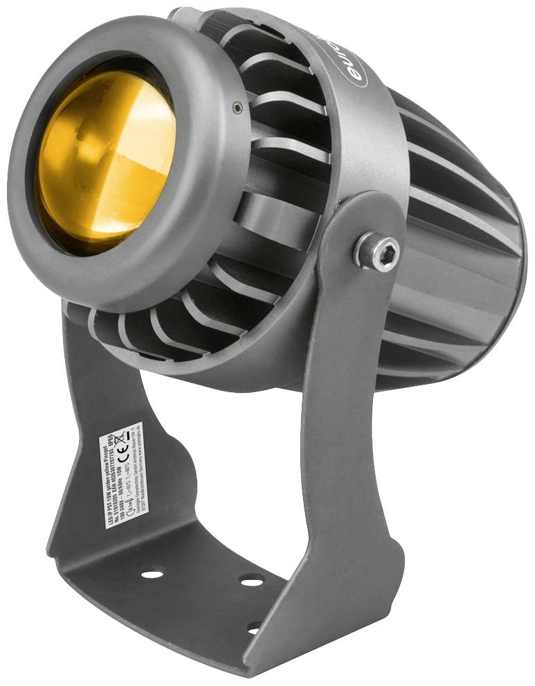 Eurolite LED IP PST-10W amber Pinspot LED Ilość diod LED: 1 10 W czarny - obrazek 1