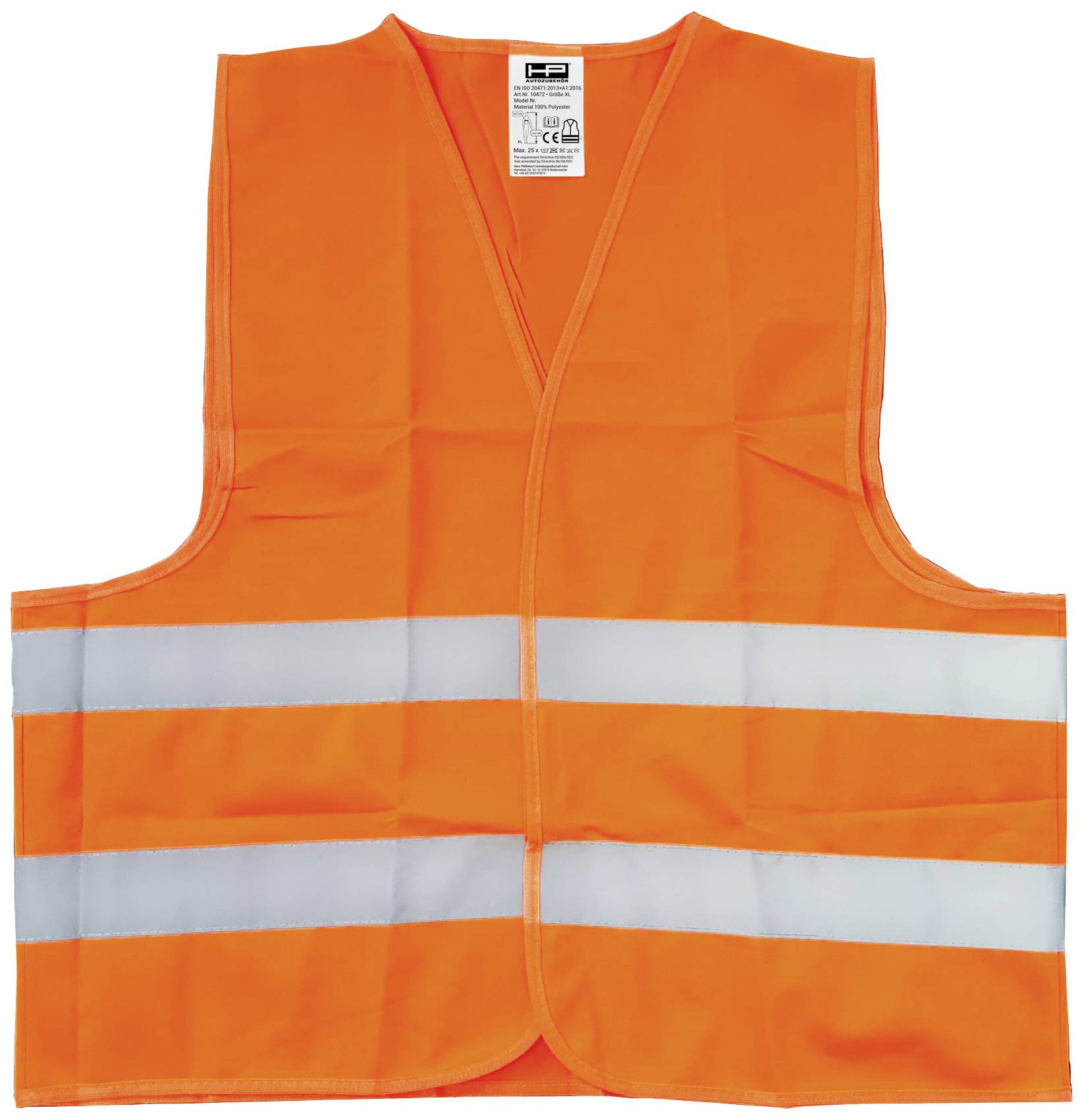 HP Autozubehör 10473 Kamizelka odblaskowa dorosły (D x S) 65 cm x 130 cm EN 20471 ISO 20471 1 szt. - obrazek 1