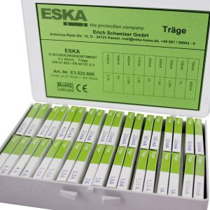 ESKA E3522800 Zestaw bezpieczników (Ø x D) 5 mm x 20 mm wolny -T- Zawartość 360 części ESKA E3522800 Zestaw bezpieczników (Ø x D) 5 mm x 20 mm wolny -T- Zawartość 360 części