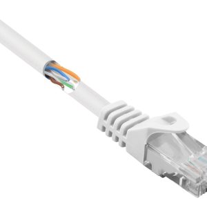 kabel LAN Renkforce RF-5043832, 1 szt., RJ45, CAT 5e, U/UTP, 0.50 m, biały kabel LAN Renkforce RF-5043832, 1 szt., RJ45, CAT 5e, U/UTP, 0.50 m, biały
