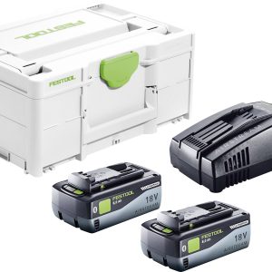 Festool SYS 18V 2×8,0/SCA16 Zestaw energetyczny 577327 zaw. 2 akumulatory, zaw. ładowarkę Festool SYS 18V 2×8,0/SCA16 Zestaw energetyczny 577327 zaw. 2 akumulatory, zaw. ładowarkę