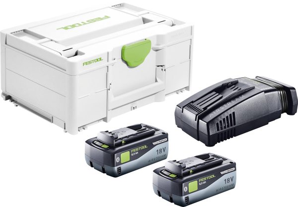 Festool SYS 18V 2×8,0/SCA16 Zestaw energetyczny 577327 zaw. 2 akumulatory, zaw. ładowarkę