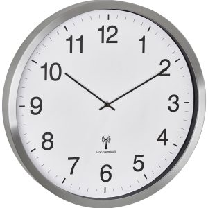 TFA Dostmann 60.3548.02 Sterowany radiowo Zegar ścienny 50.8 cm x 65 mm biały, srebrny duży wyświetlacz TFA Dostmann 60.3548.02 Sterowany radiowo Zegar ścienny 50.8 cm x 65 mm biały, srebrny duży wyświetlacz