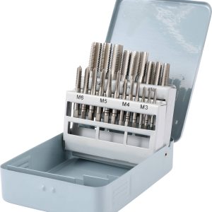 TOOLCRAFT TO-6800787 Zestaw gwintowników 21 szt. metryczny M3, M4, M5, M6, M8, M10, M12 Cięcie prawostronne DIN 352 HSS TOOLCRAFT TO-6800787 Zestaw gwintowników 21 szt. metryczny M3, M4, M5, M6, M8, M10, M12 Cięcie prawostronne DIN 352 HSS