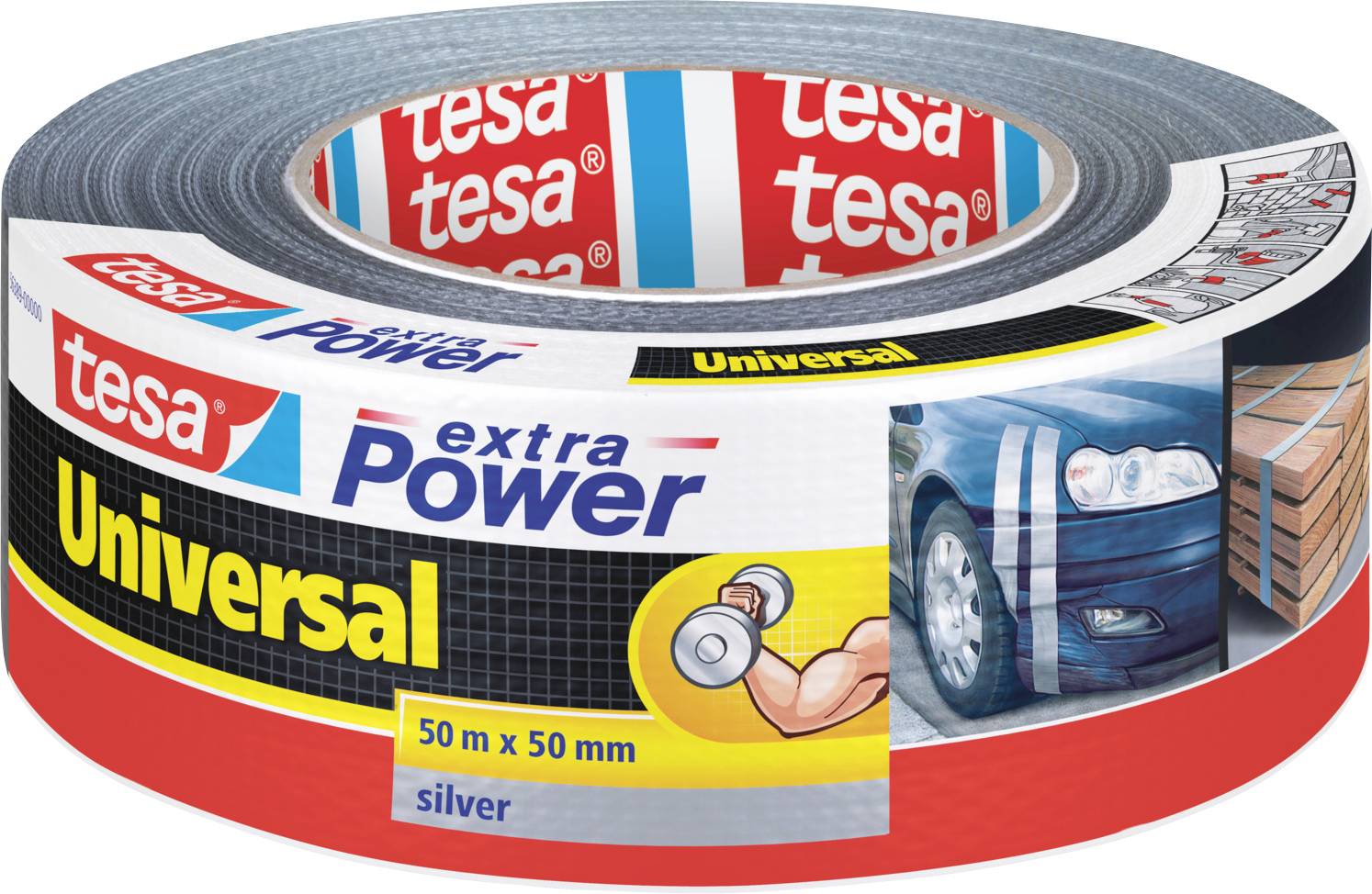 Taśma materiałowa tesa tesa® extra Power 56389-00000-11 UNIVERSAL (D x S) 50 m x 50 mm 50 m 1 szt. - obrazek 1