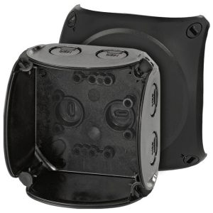 Skrzynka przyłączeniowa Hensel KF 0200 B, IP66, IP67, IP69, (D x S x W) 62 x 93 x 93 mm, czarny, 1 szt. Skrzynka przyłączeniowa Hensel KF 0200 B, IP66, IP67, IP69, (D x S x W) 62 x 93 x 93 mm, czarny, 1 szt.