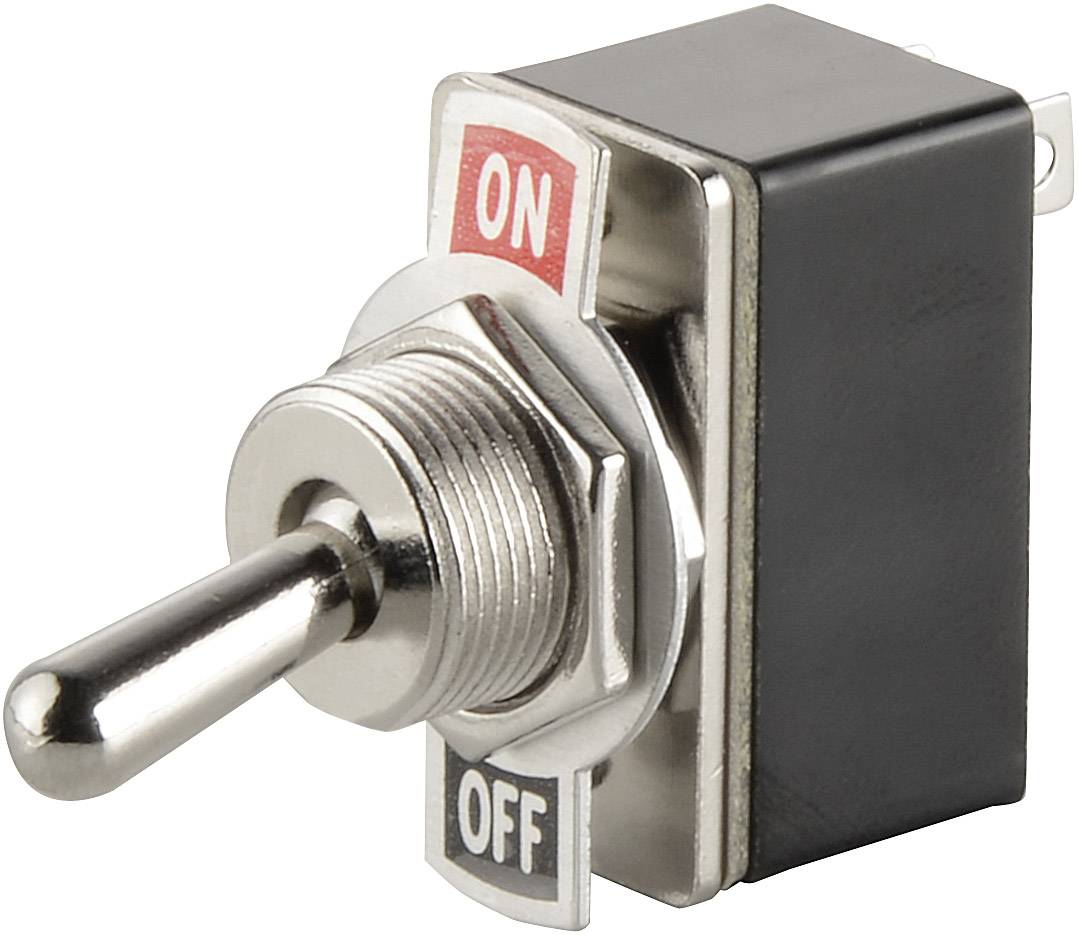 Przełącznik dźwigienkowy TRU COMPONENTS TC-R13-2-05 250 V/AC 1.5 A 1 x wył/wł zatrzask 1 szt. - obrazek 1