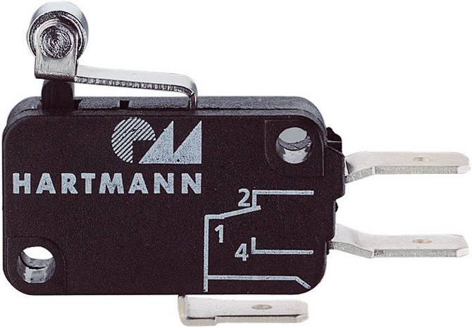 PTR Hartmann 04G01C06B01A Mikroprzełącznik 04G01C06B01A, 1 zestyk przełączny, 1 x wł/(wł), 250 V/AC, 16 A, 1 szt. - obrazek 1