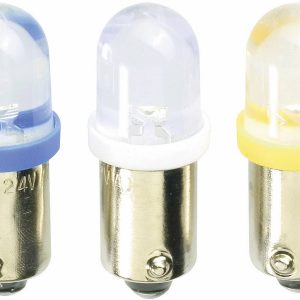 Żarówka LED 10×28 mm, 24 V AC/DC, BA9S, biała