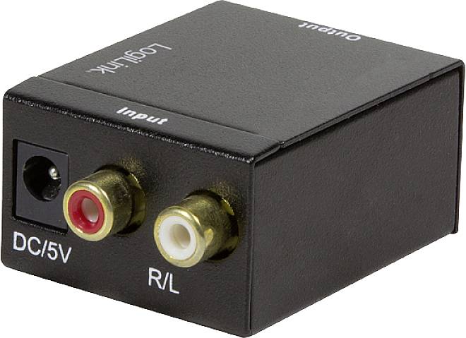 Audio adapter LogiLink CA0102, Toslink/optyczne, RCA/Cinch, 0 m - obrazek 1