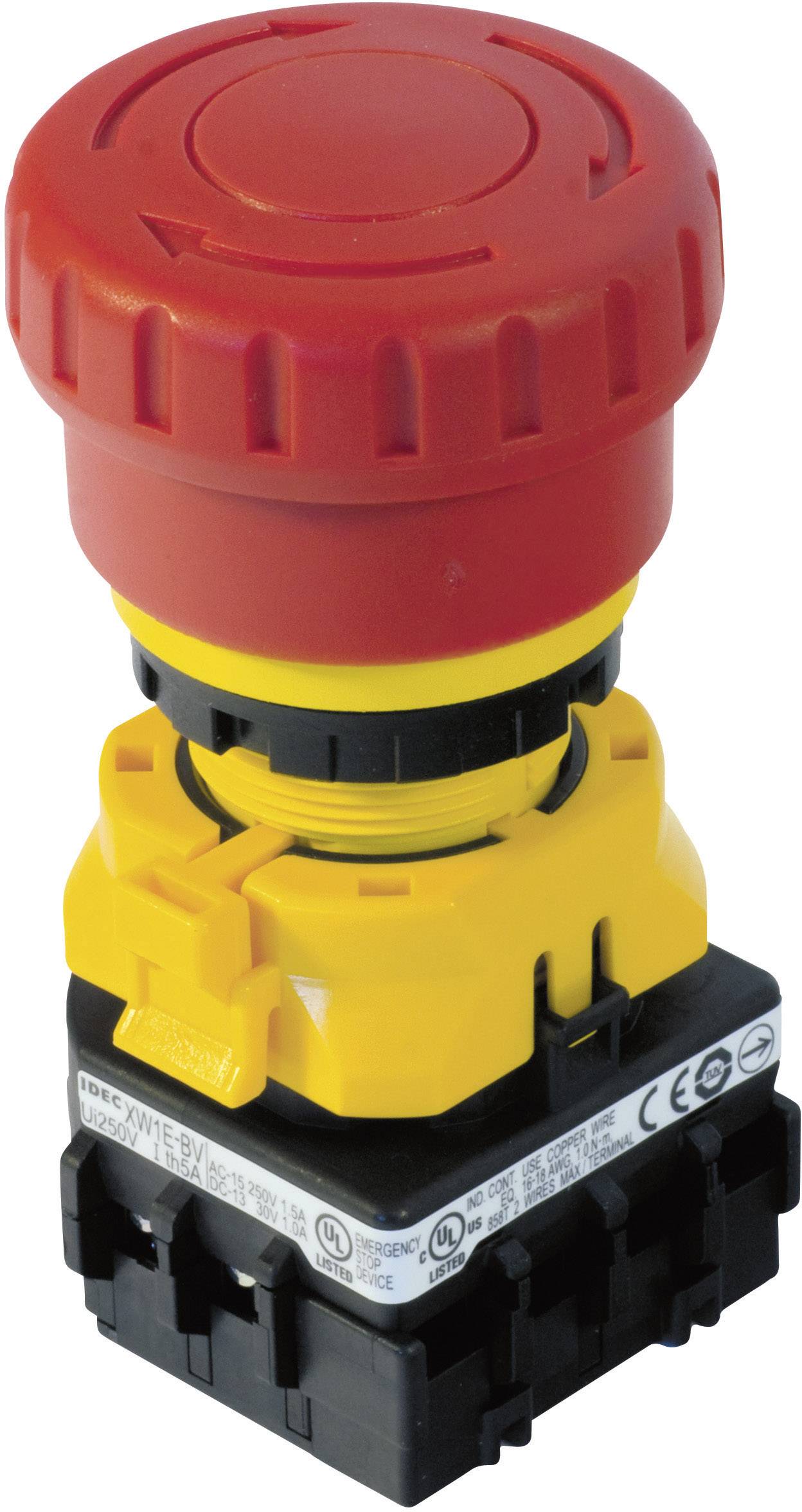 Idec XW1E-BV402MFR Wyłącznik awaryjny samomonitorujący 250 V/AC 3 A 2 NC 1 szt. - obrazek 1