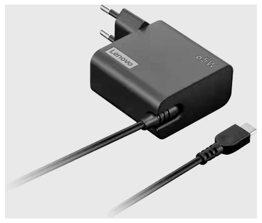 Zasilacz do laptopa Lenovo 65W USB-C Wall Adaptor-EU Pin 65 W - obrazek 1