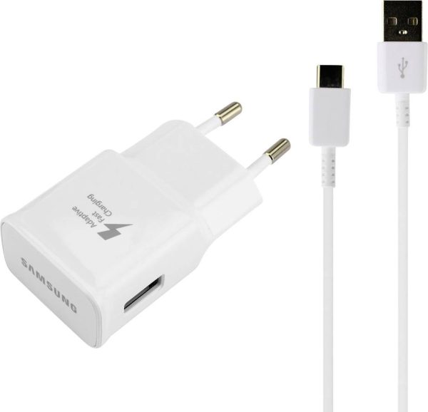 Samsung EPTA200EWEC Ładowarka USB 15 W 1x USB-C® Adaptive Fast Charge biały Szybka ładowarka