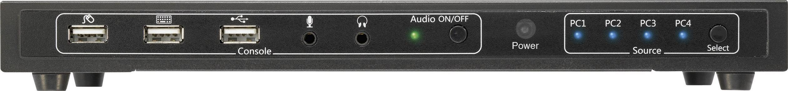 Przełącznik KVM, HDMI SpeaKa Professional SP-4000672, USB, 1920 x 1080 Pixel, 3840 x 2160 Pixel, Ilość przełączalnych PC - obrazek 1