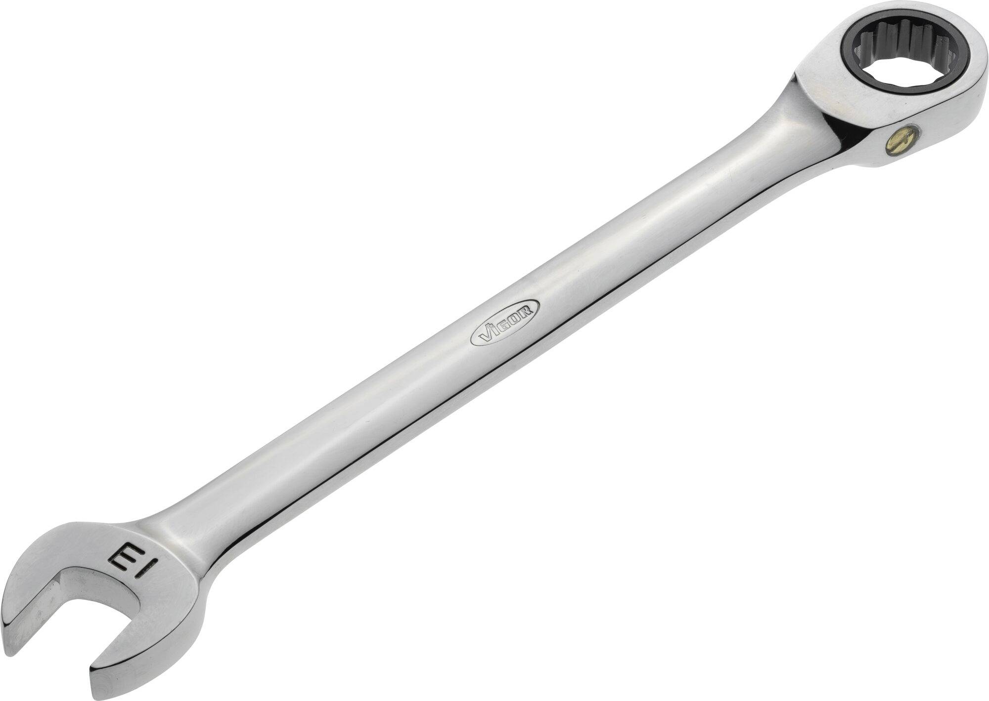 Klucz płasko oczkowy z grzechotką 13 mm Vigor V1023 - obrazek 1