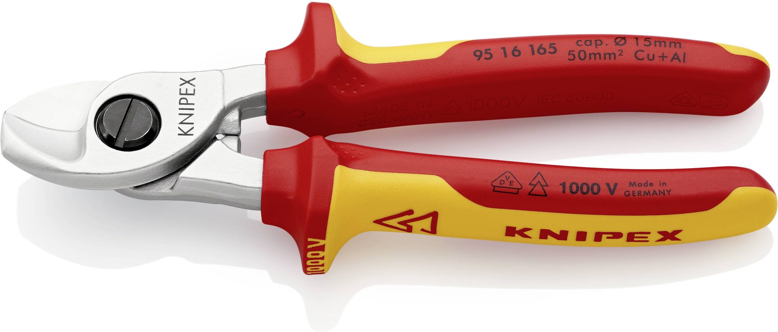 Nożyce do kabli VDE Knipex 95 16 165 165 mm - obrazek 1