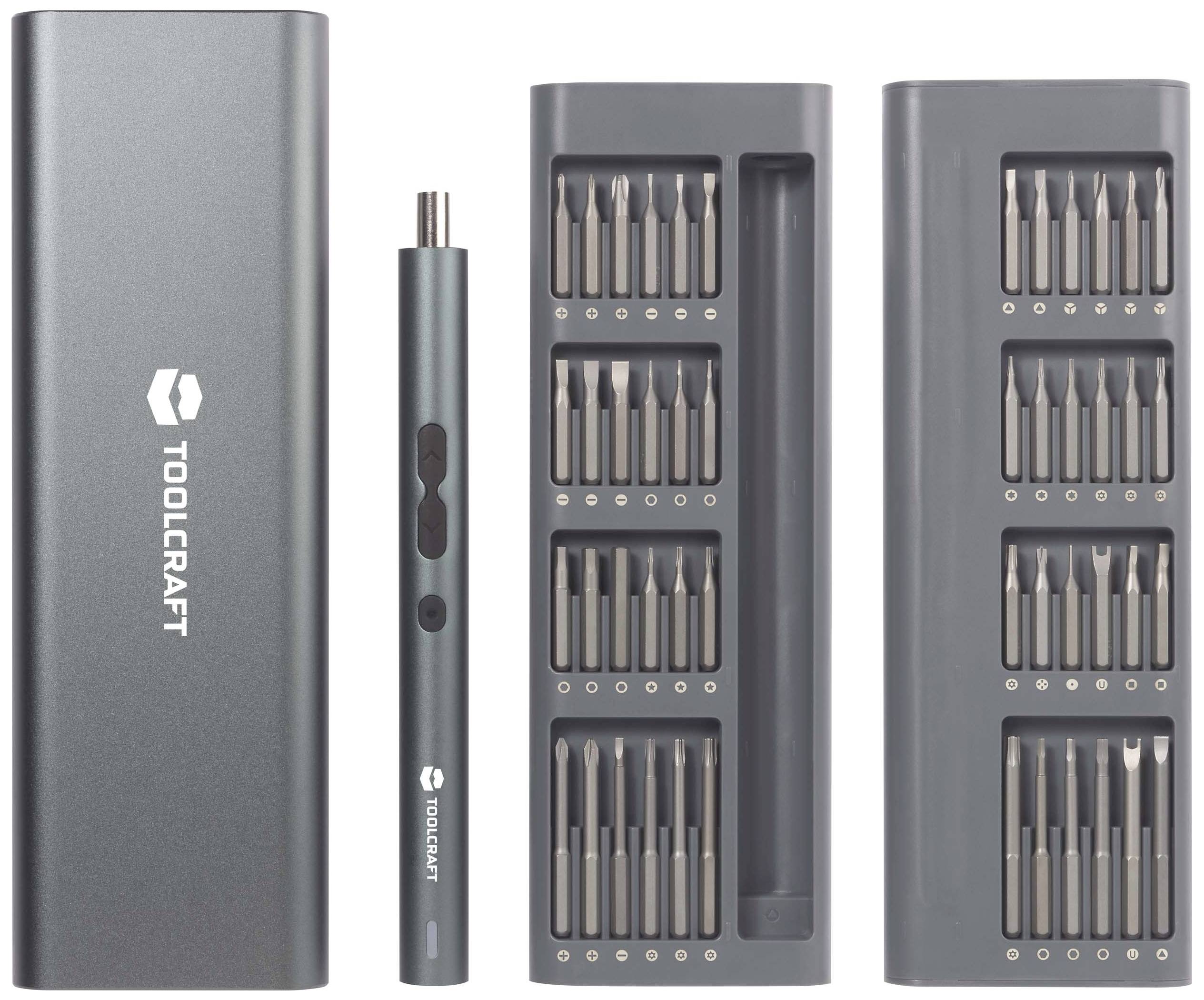 Elektryczny wkrętak TOOLCRAFT TO-9610278 3.7 V 350 mAh W zestawie kabel do ładowania, Zawiera pudełko do przechowywania - obrazek 1