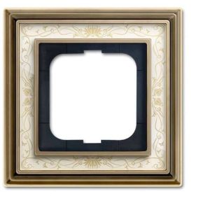 Busch-Jaeger 1 x Ramka Ramka mosiądz 2CKA001754A4663 1 szt. Busch-Jaeger 1 x Ramka Ramka mosiądz 2CKA001754A4663 1 szt.