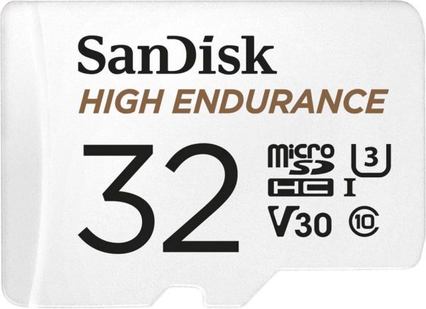 Karta pamięci microSDHC SanDisk High Endurance Monitoring, 32 GB, Class 10, UHS-I, UHS-Class 3, v30 Video Speed Class