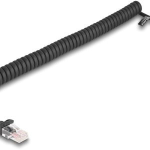 kabel LAN Delock 87992, 1 szt., RJ45, CAT 5e, 1.00 m, czarny kabel LAN Delock 87992, 1 szt., RJ45, CAT 5e, 1.00 m, czarny