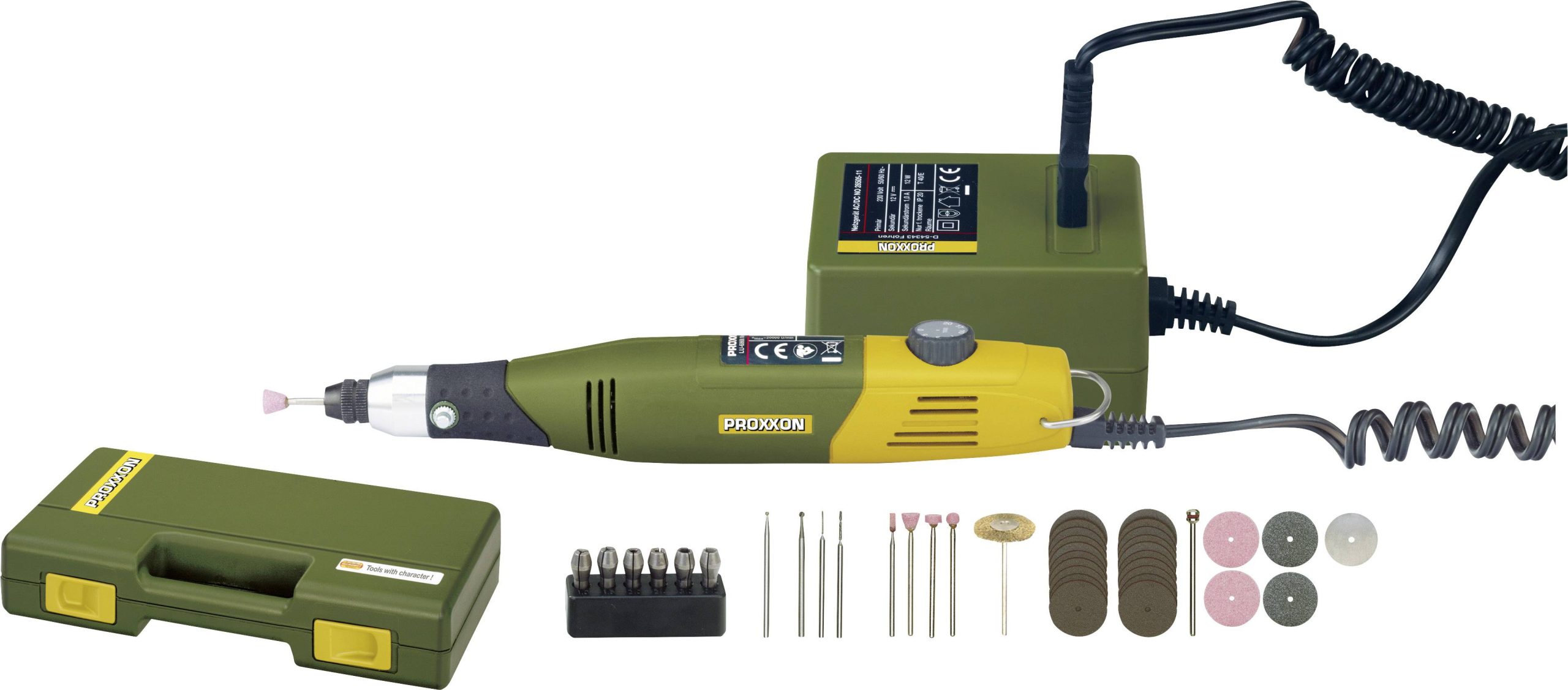 Proxxon Micromot 60/E 28 515 Narzędzie wielofunkcyjne zaw. akcesoria, zaw. walizkę 34 szt. 40 W - obrazek 1