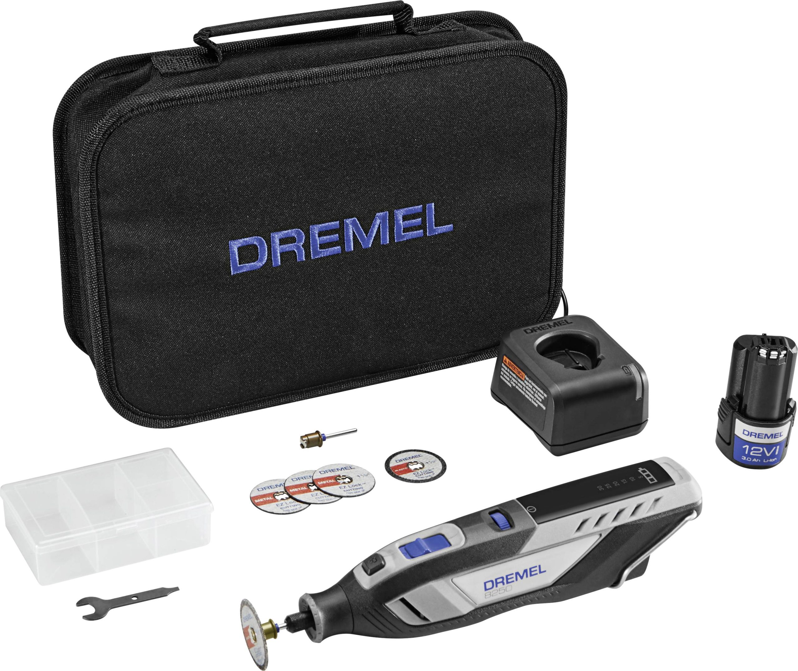 Dremel DREMEL 8250-5 12V Akku-Multitool F0138250JA Narzędzie wielofunkcyjne bezszczotkowy 12 V 2 Ah Ilość dołączonych ba - obrazek 1