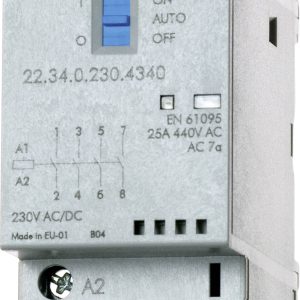 Finder 22.34.0.230.4740 Stycznik instalacyjny 1 NC, 3 NO 250 V/AC, 440 V/AC Pasuje do przekaźników marki: Finder sztuka Finder 22.34.0.230.4740 Stycznik instalacyjny 1 NC, 3 NO 250 V/AC, 440 V/AC Pasuje do przekaźników marki: Finder sztuka
