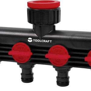 Rozdzielacz poczwórny TOOLCRAFT 2302371 26,44 mm (3/4″) AG, 33,25 mm (1″) AG Rozdzielacz poczwórny TOOLCRAFT 2302371 26,44 mm (3/4″) AG, 33,25 mm (1″) AG