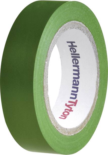 HellermannTyton HelaTape Flex 15 710-00103 Taśma izolacyjna HelaTape Flex 15 zielony (D x S) 10 m x 15 mm 1 szt. - obrazek 1