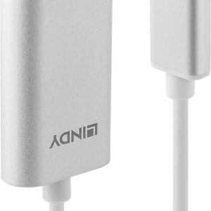 konwerter USB, Jack LINDY 42926, [1x złącze męskie USB-A 2.0 – 2x złącze męskie jack 3,5 mm]