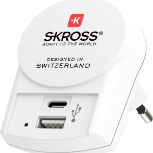 Adapter podróżny Skross 1.302524 SKROSS – Pro USB AC30PD White Retail inkl- EU 30W Adapter podróżny Skross 1.302524 SKROSS – Pro USB AC30PD White Retail inkl- EU 30W
