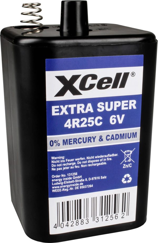 Bateria 4R25 XCell, 6 V, 9500, cynkowo-węglowe, 1 szt.