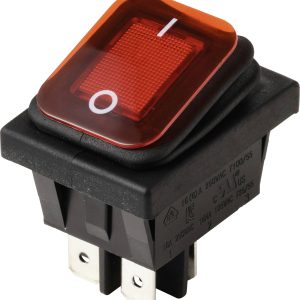 TRU COMPONENTS TC-13599528 Przełącznik kołyskowy 250 V/AC 16 A 2 x wył/wł IP65 (przód) zatrzask 1 szt. TRU COMPONENTS TC-13599528 Przełącznik kołyskowy 250 V/AC 16 A 2 x wył/wł IP65 (przód) zatrzask 1 szt.