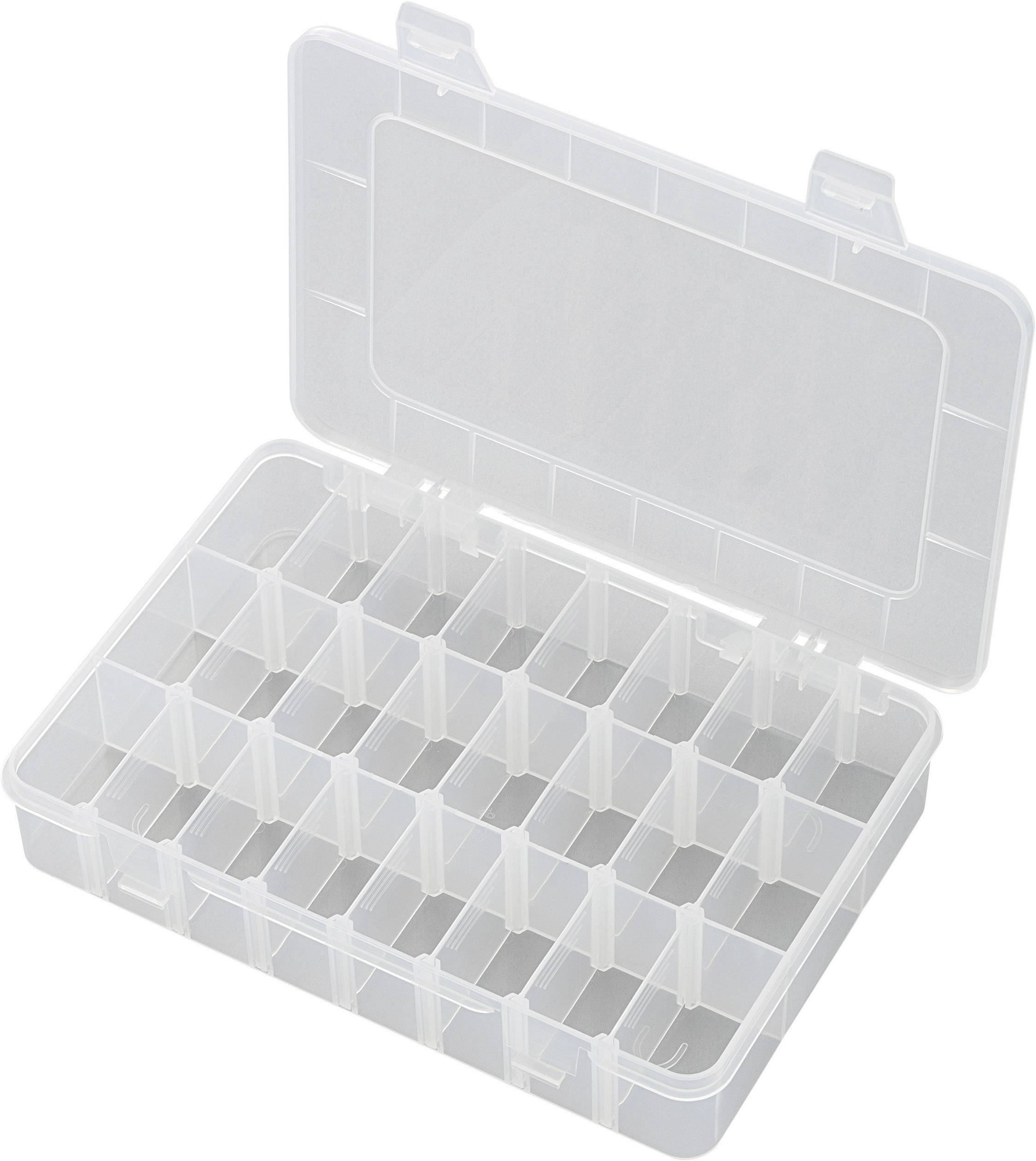 TRU COMPONENTS EKB-206 Skrzynka (D x S x W) 200 x 130 x 35 mm Ilość przegród: 24 zmienny podział Opis 1 szt. - obrazek 1