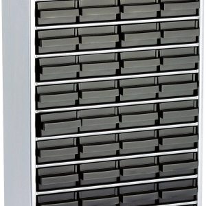 ESD raaco 1248-01 Magazyn ze stali (D x S x W) 306 x 150 x 552 mm Ilość przegród: 48 z przewodem uziemiającym Opis 1 szt ESD raaco 1248-01 Magazyn ze stali (D x S x W) 306 x 150 x 552 mm Ilość przegród: 48 z przewodem uziemiającym Opis 1 szt