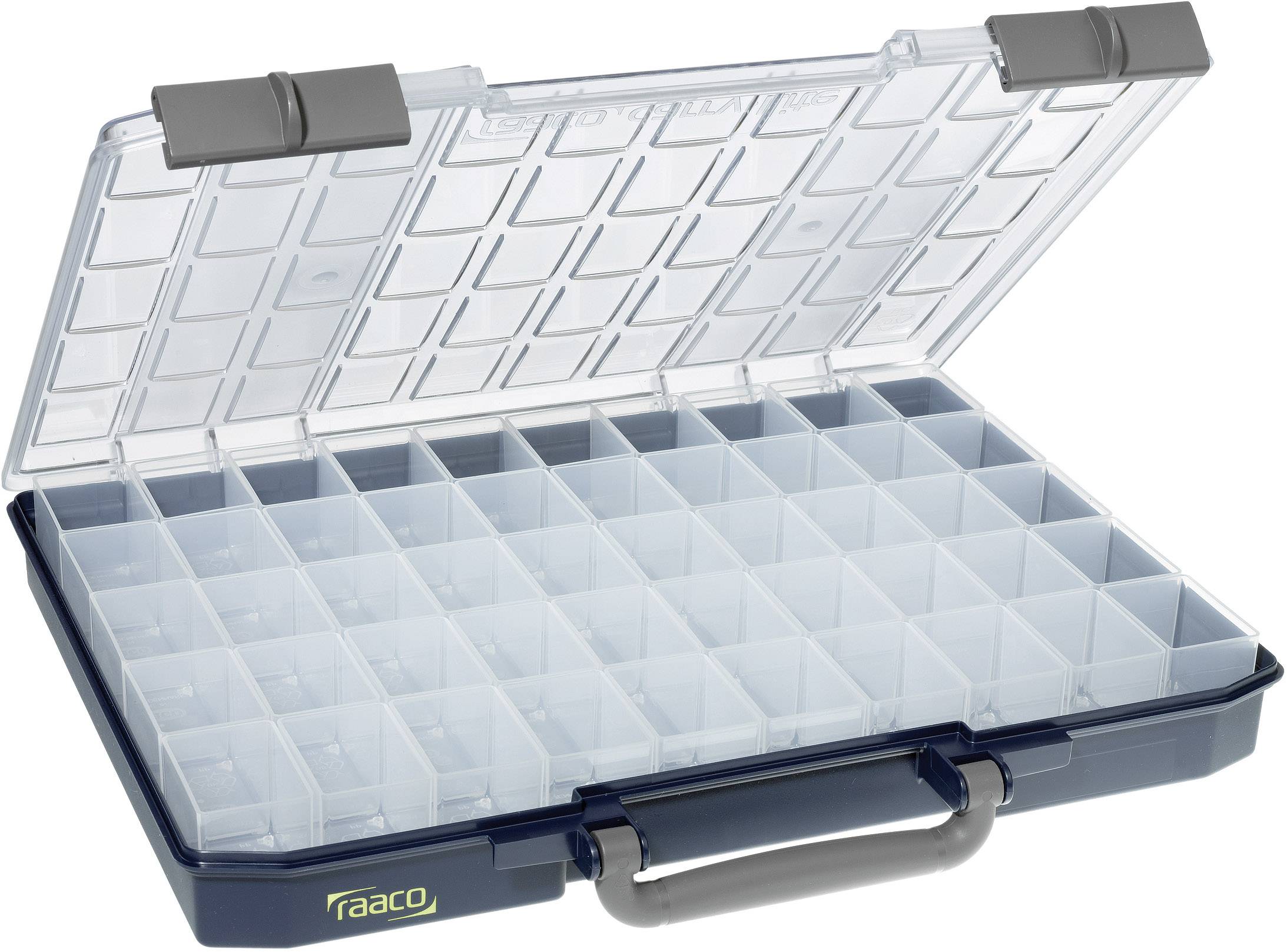 raaco CarryLite 55 5x10-50 Walizka (S x W x G) 413 x 57 x 330 mm Ilość przegród: 50 pudełko Opis 1 szt. - obrazek 1