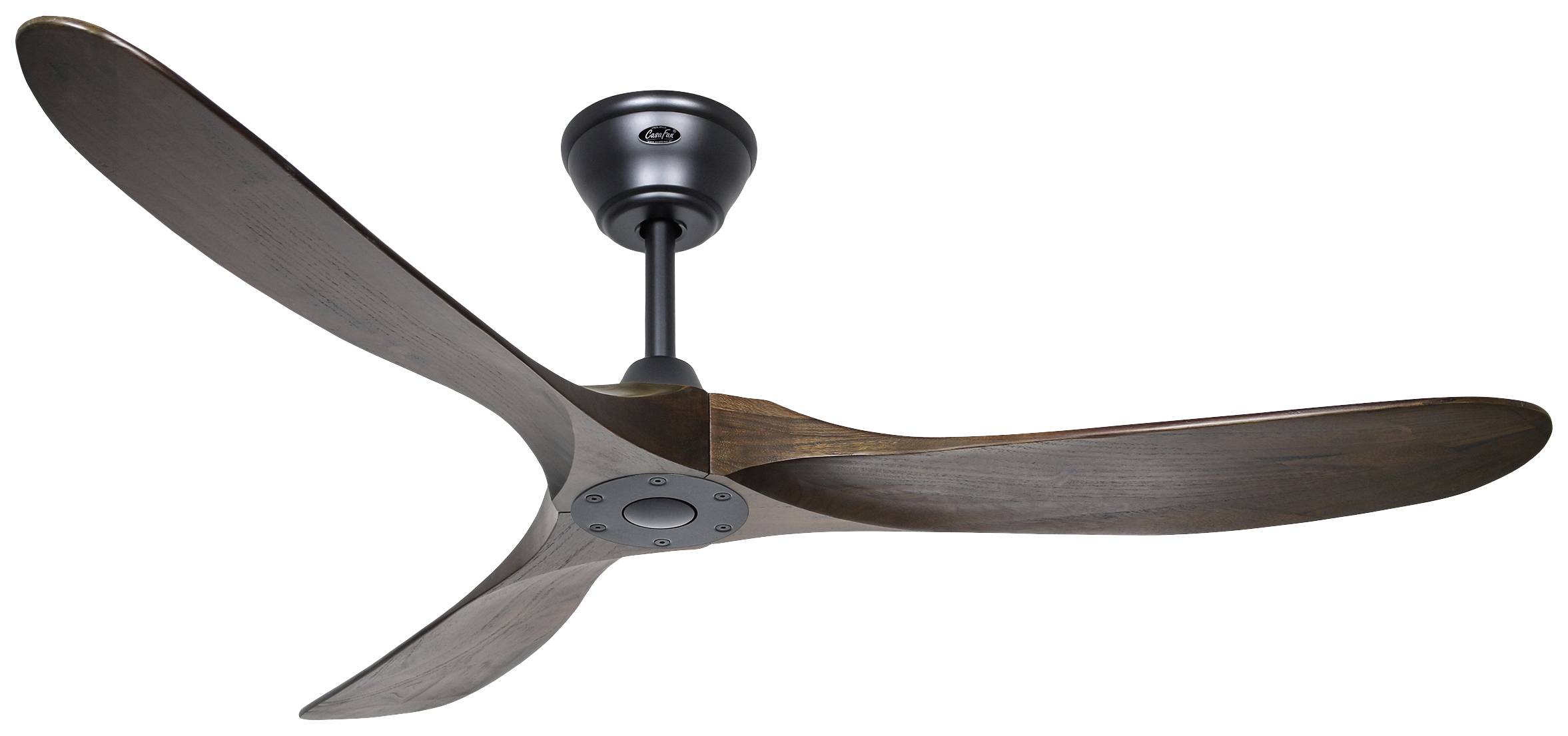 CasaFan ECO GENUINO 152 MS-NB Wentylator sufitowy 16.6 W (Ø x W) 1520 mm x 285 mm czarny (matowy) pilot zdalnego sterowa - obrazek 1