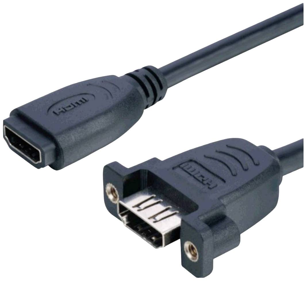 Lyndahl HDMI adapter Gniazdo HDMI-A 0.2 m czarny LKPK005 Kabel HDMI - obrazek 1