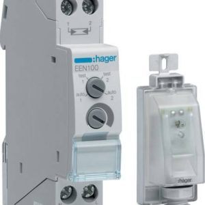 Hager EEN100 Hager EEN100, szara fotokomórka Moduł przełącznika 16 A 230 V 1 szt. Hager EEN100 Hager EEN100, szara fotokomórka Moduł przełącznika 16 A 230 V 1 szt.