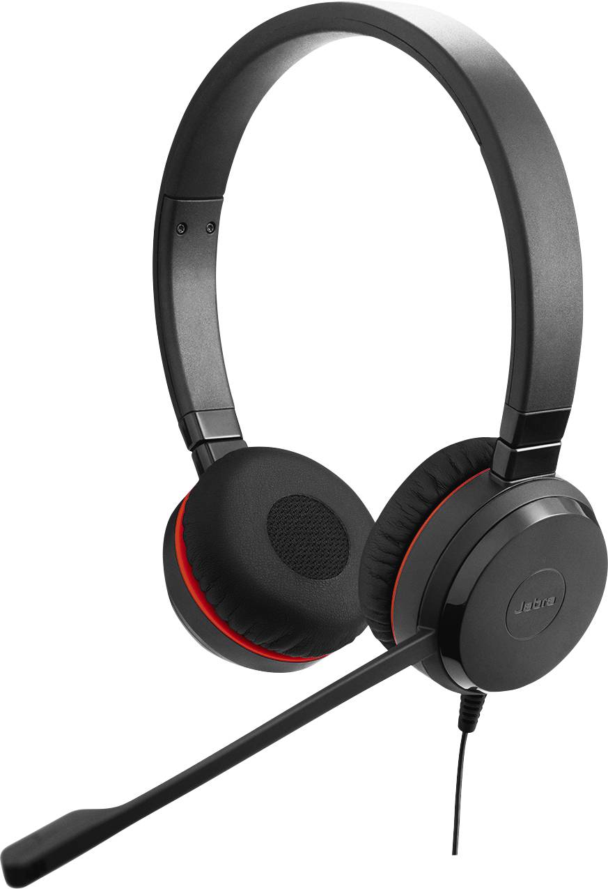 Jabra Evolve 20 Słuchawki nauszne przewód stereo czarny Wyciszanie hałasów, redukcja szumów mikrofonu zestaw słuchawkowy - obrazek 1