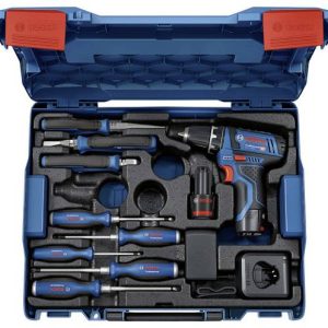 Bosch Professional GSR 12V-15 Professional und Handwerkzeuge 060186810R Zestaw narzędzi Wiertarko-wkrętarka akumulatorow Bosch Professional GSR 12V-15 Professional und Handwerkzeuge 060186810R Zestaw narzędzi Wiertarko-wkrętarka akumulatorow