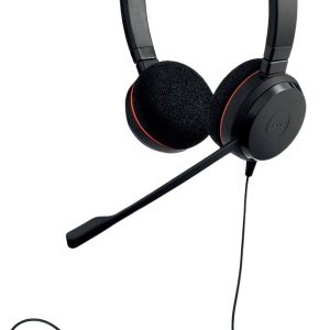 Jabra Evolve 20 Słuchawki nauszne przewód stereo czarny redukcja szumów mikrofonu zestaw słuchawkowy, regulacja głośnośc Jabra Evolve 20 Słuchawki nauszne przewód stereo czarny redukcja szumów mikrofonu zestaw słuchawkowy, regulacja głośnośc