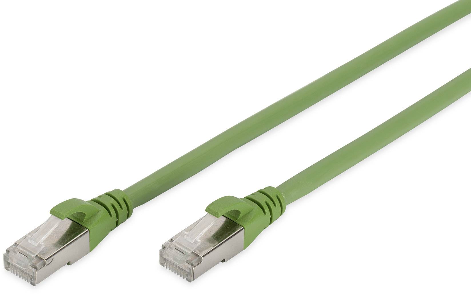 kabel LAN Digitus DK-1644-A-PUR-050, 1 szt., RJ45, CAT 6a, S/FTP, 5.00 m, zielony - obrazek 1
