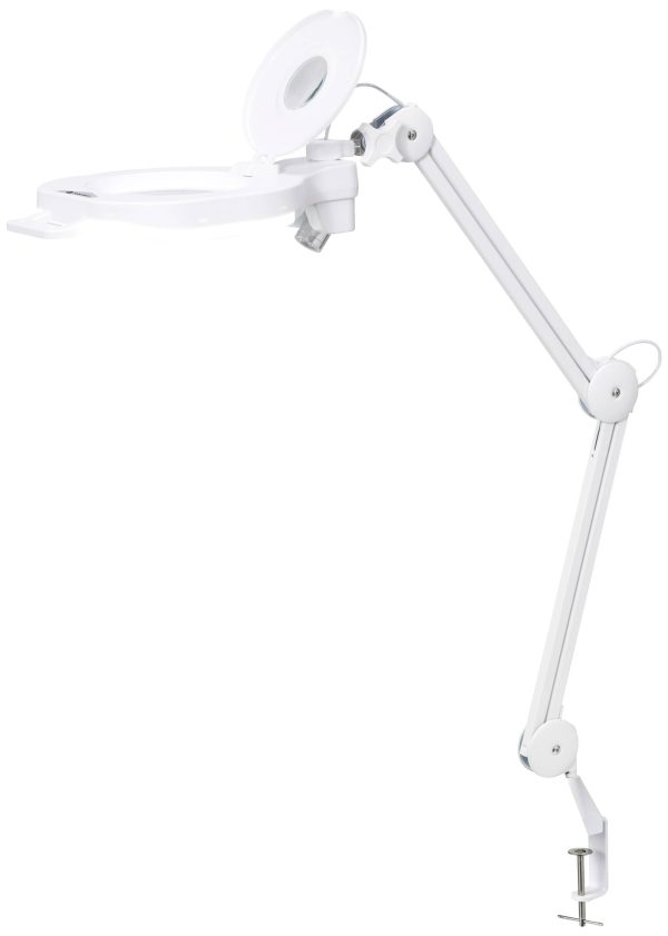 TOOLCRAFT TO-8194404 Lampa powiększająca zaciskowa UV LED Współczynnik powiększenia=1.75 x, 4.75 x 13.3 cm Klasa efektyw