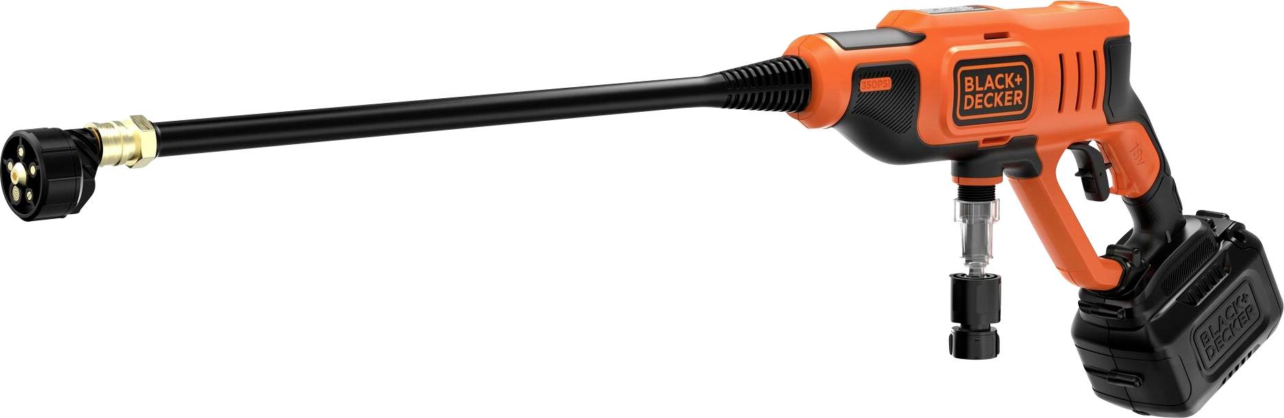 Black & Decker Bezprzewodowa myjka wysokociśnieniowa 24 bar Zimna woda - obrazek 1